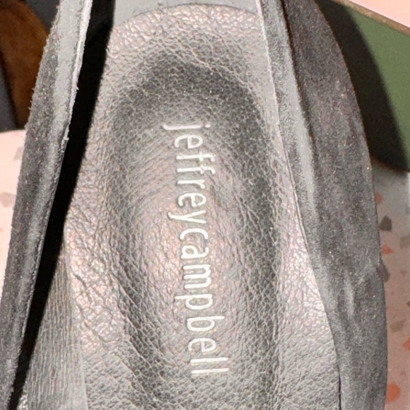 Jeffrey Campbell Black Suede Heel Size 8 - Picture 3 of 5